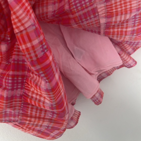 Women's Terra & Sky Pink Plaid Dress - OX 14W - Picture 5 of 8
